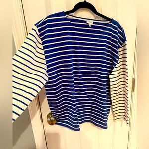 J Crew long sleeve striped top